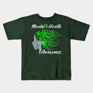 Mental health awareness girl Kids T-Shirt